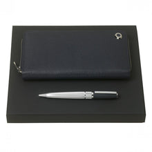 Personalise Set Hugo Boss Blue (ballpoint Pen Pad & Long Zipped Folder) - Custom Eco Friendly Gifts Online