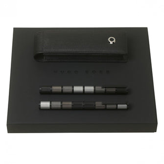 Personalise Set Hugo Boss (rollerball Pen, Fountain Pen & Case) - Custom Eco Friendly Gifts Online