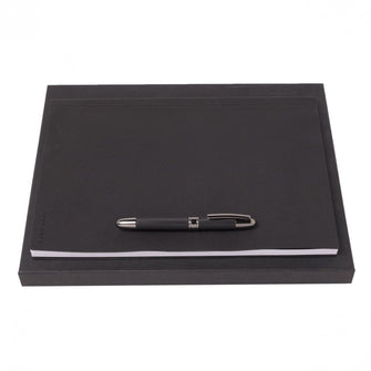 Personalise Set Hugo Boss (rollerball Pen & Note Pad A4) - Custom Eco Friendly Gifts Online