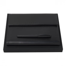 Personalise Set Hugo Boss Black (rollerball Pen & Conference Folder A5) - Custom Eco Friendly Gifts Online