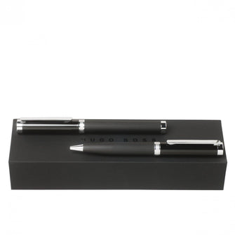 Personalise Set Column Stripes (ballpoint Pen & Rollerball Pen) - Custom Eco Friendly Gifts Online