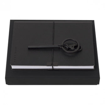 Personalise Set Hugo Boss Black (note Pad A6 & Key Ring) - Custom Eco Friendly Gifts Online