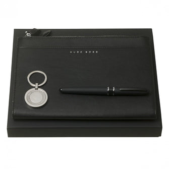 Personalise Set Hugo Boss (fountain Pen, Conference Folder A5 & Key Ring) - Custom Eco Friendly Gifts Online