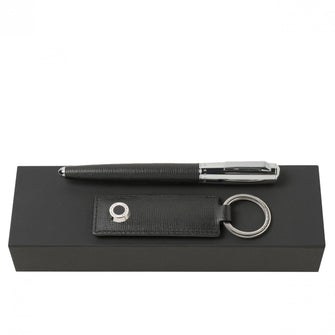 Personalise Set Hugo Boss (fountain Pen & Key Ring) - Custom Eco Friendly Gifts Online