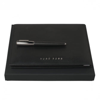 Personalise Set Hugo Boss (rollerball Pen & Folder A5) - Custom Eco Friendly Gifts Online