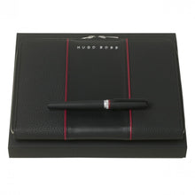 Personalise Set Gear Black (rollerball Pen & Conference Folder A5) - Custom Eco Friendly Gifts Online