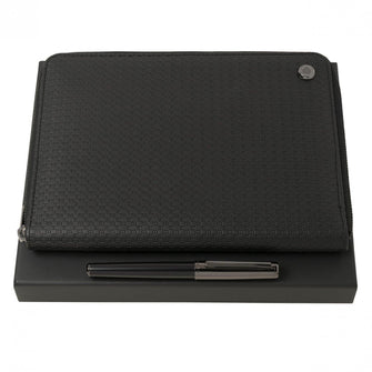 Personalise Set Hugo Boss (rollerball Pen, Folder A5 & Power Bank) - Custom Eco Friendly Gifts Online