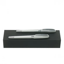 Personalise Set Essential Matte Chrome (rollerball Pen & Fountain Pen) - Custom Eco Friendly Gifts Online