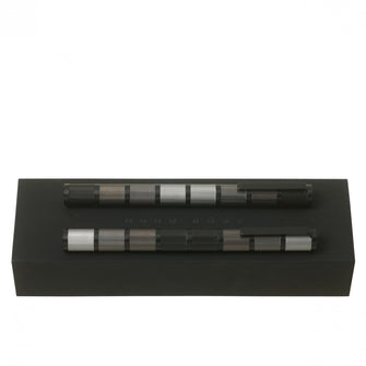 Personalise Set Evolution Dark Grey (rollerball Pen & Fountain Pen) - Custom Eco Friendly Gifts Online