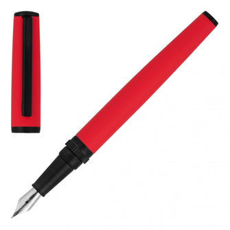 Personalise Fountain Pen Gear Matrix Red - Custom Eco Friendly Gifts Online