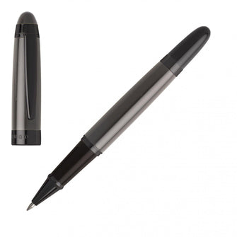 Personalise Rollerball Pen Icon Grey - Custom Eco Friendly Gifts Online
