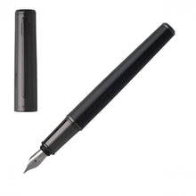 Personalise Fountain Pen Minimal Dark Chrome - Custom Eco Friendly Gifts Online