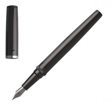 Personalise Fountain Pen Gear Metal Dark Chrome - Custom Eco Friendly Gifts Online