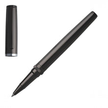 Personalise Rollerball Pen Gear Metal Dark Chrome - Custom Eco Friendly Gifts Online