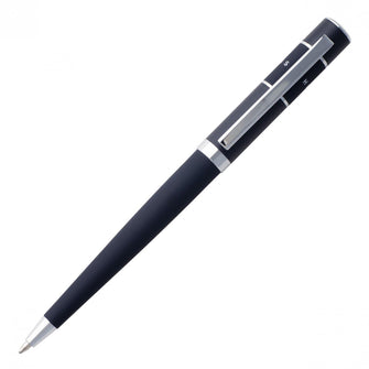 Personalise Ballpoint Pen Ribbon Blue - Custom Eco Friendly Gifts Online