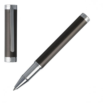 Personalise Rollerball Pen Column Dark Chrome - Custom Eco Friendly Gifts Online