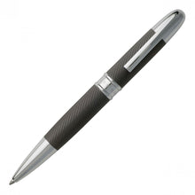 Personalise Ballpoint Pen Stripe Matte Dark Chrome - Custom Eco Friendly Gifts Online