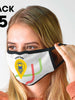 5 Pack - Shield Face Masks