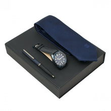 Personalise Set Element Navy (ballpoint Pen, Watch & Silk Tie) - Custom Eco Friendly Gifts Online