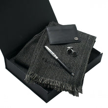 Personalise Set Christian Lacroix Black (ballpoint Pen, Card Holder, Cufflinks & Scarve) - Custom Eco Friendly Gifts Online