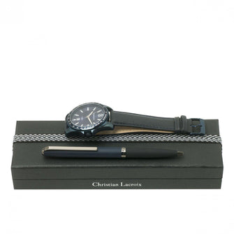 Personalise Set Element Navy (ballpoint Pen & Watch) - Custom Eco Friendly Gifts Online