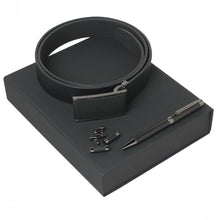 Personalise Set Seal Grey (ballpoint Pen, Cufflinks & Belt) - Custom Eco Friendly Gifts Online