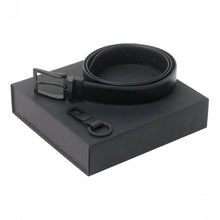 Personalise Set Textum Black (key Ring & Belt) - Custom Eco Friendly Gifts Online