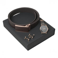 Personalise Set Seal Brown (watch, Cufflinks & Belt) - Custom Eco Friendly Gifts Online