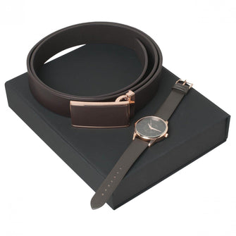 Personalise Set Seal Brown (watch & Belt) - Custom Eco Friendly Gifts Online