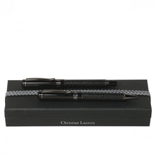 Personalise Set Endos Black (ballpoint Pen & Rollerball Pen) - Custom Eco Friendly Gifts Online