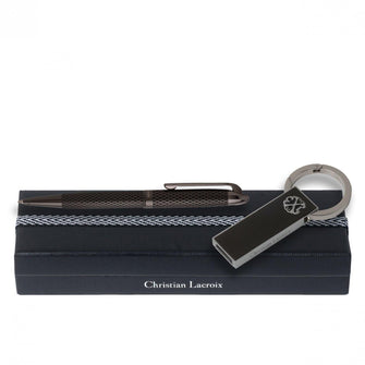 Personalise Set Rhombe Black (ballpoint Pen & Usb Stick) - Custom Eco Friendly Gifts Online