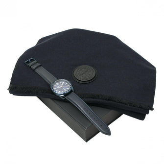 Personalise Set Element Navy (watch & Scarve) - Custom Eco Friendly Gifts Online