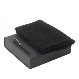 Personalise Set Chorus Black (ballpoint Pen & Scarve) - Custom Eco Friendly Gifts Online