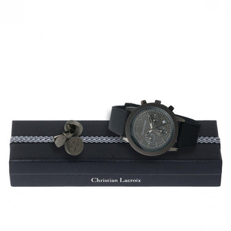 Personalise Set Christian Lacroix (watch & Cufflinks) - Custom Eco Friendly Gifts Online
