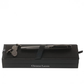 Personalise Set Christian Lacroix (rollerball Pen & Cufflinks) - Custom Eco Friendly Gifts Online