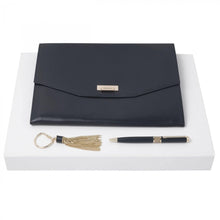 Personalise Set Nina Ricci Marine (ballpoint Pen, Case & Key Ring) - Custom Eco Friendly Gifts Online