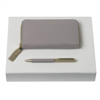 Personalise Set Perle Glycine (ballpoint Pen & Case) - Custom Eco Friendly Gifts Online