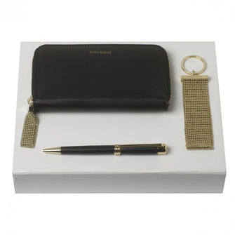 Personalise Set Nina Ricci (ballpoint Pen, Case & Key Ring) - Custom Eco Friendly Gifts Online