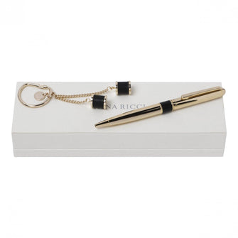 Personalise Set Intense Noir (ballpoint Pen & Key Ring) - Custom Eco Friendly Gifts Online