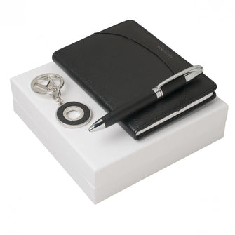 Personalise Set Embrun (ballpoint Pen, Note Pad A6 & Key Ring) - Custom Eco Friendly Gifts Online