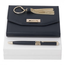 Personalise Set Nina Ricci Marine (ballpoint Pen, Note Pad A6 & Key Ring) - Custom Eco Friendly Gifts Online