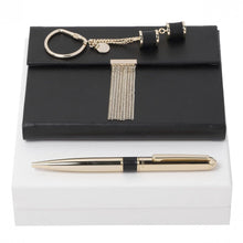 Personalise Set Nina Ricci Noir (ballpoint Pen, Note Pad A6 & Key Ring) - Custom Eco Friendly Gifts Online