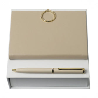 Personalise Set Nina Ricci Nude (ballpoint Pen & Note Pad A6) - Custom Eco Friendly Gifts Online