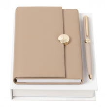Personalise Set Mã©daillon Taupe (ballpoint Pen & Note Pad A6) - Custom Eco Friendly Gifts Online