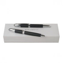 Personalise Set Embrun Black (ballpoint Pen & Rollerball Pen) - Custom Eco Friendly Gifts Online