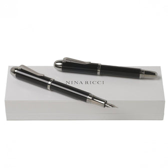 Personalise Set Autographe Black (rollerball Pen & Fountain Pen) - Custom Eco Friendly Gifts Online