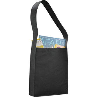 Personalise Cross Town Non-Woven Shoulder Tote with Logo | Eco Gifts