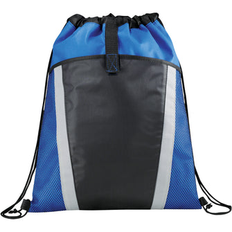 Personalise Vortex Mesh Pocket Drawstring Sportspack with Logo | Eco Gifts