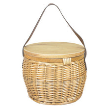 Wicker Basket with PU Strap