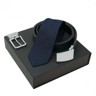 Personalise Set Uomo (belt & Silk Tie) - Custom Eco Friendly Gifts Online